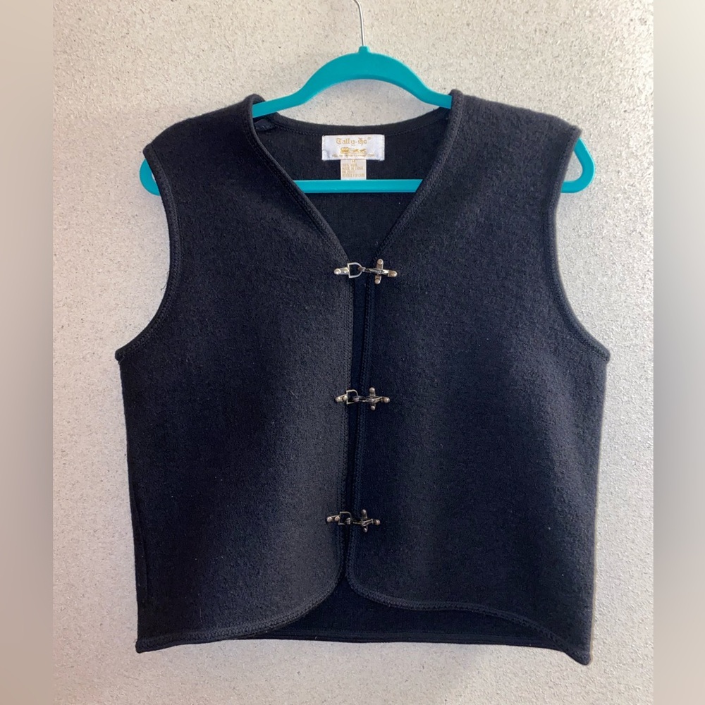Tally Ho Vintage Sleeveless Vest 100% Wool